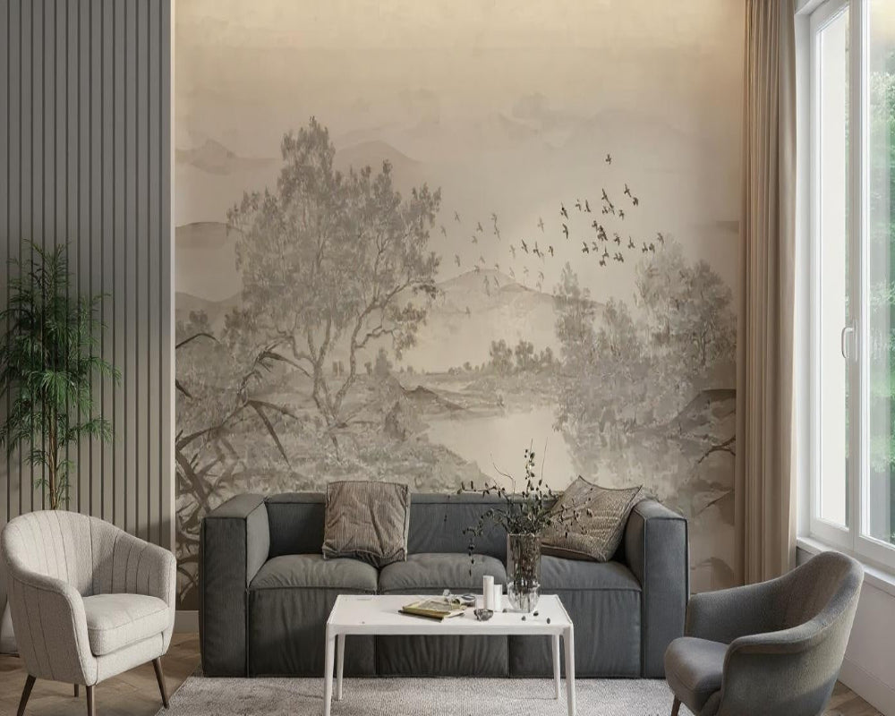 3D Wallpaper Tranquil Landscape